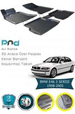 BMW E 46 3 SERİSİ 1998--2005 3D HAVUZLU PASPAS