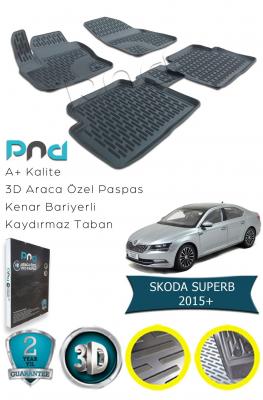 SKODA SUPER B 2015-- 3D HAVUZLU PASPAS 