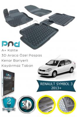 RENAULT SYMBOL 3 2013-- 3D HAVUZLU PASPAS 